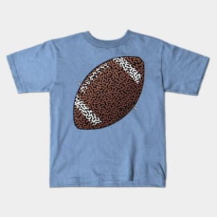 Football Shaped Maze & Labyrinth Kids T-Shirt